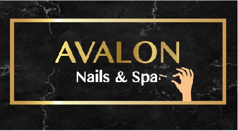 Avalon Nails & Spa logo.