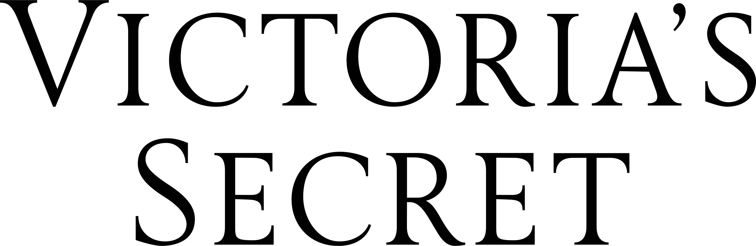 Victoria's secret logo.