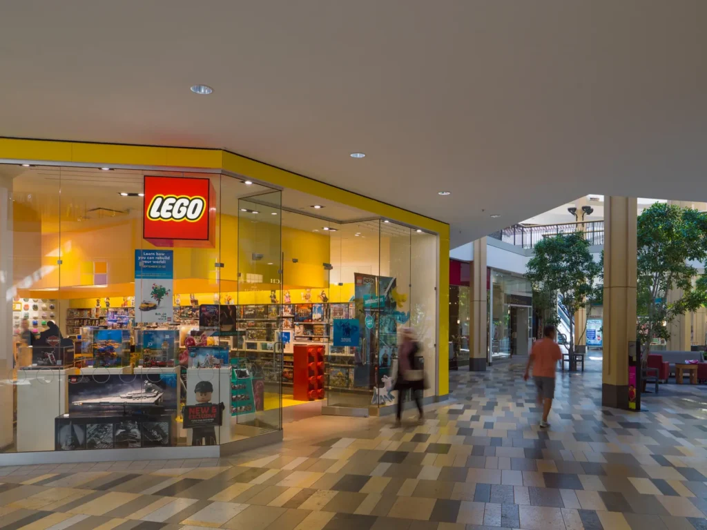 Lego storefront.