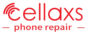 Cellaxs phone repair logo.